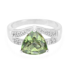 Anello in argento con Topazio Kiwi