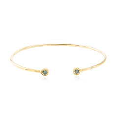 Bracciale in argento con Diamante Blu VS1