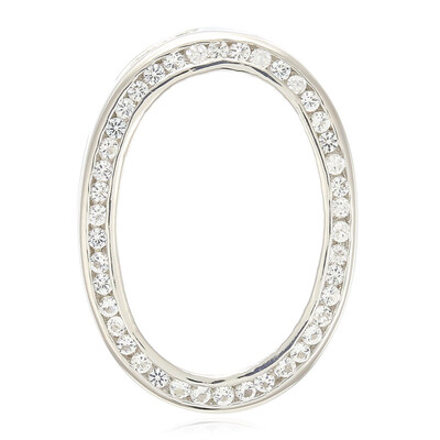 Ciondolo in argento con Topazio Bianco (MONOSONO COLLECTION)