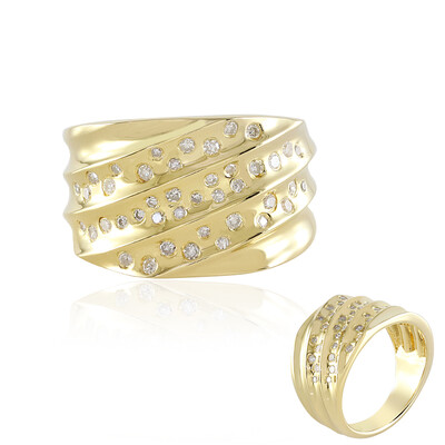Anello in argento con Diamante I2 (J)