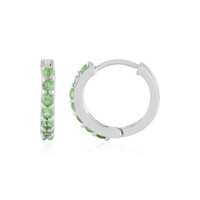 Orecchini in argento con Tsavorite del Kenya