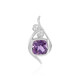Ciondolo in argento con Ametista Rose de France