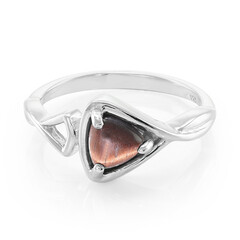 Anello in argento con Occhio di Tigre Rosso