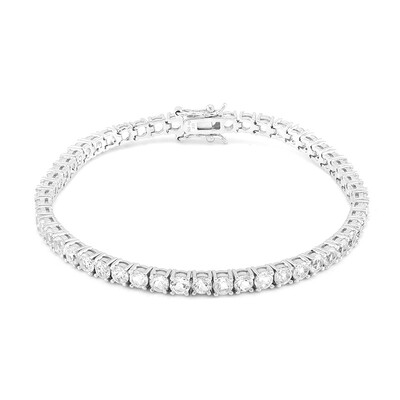 Bracciale in argento con Topazio Bianco