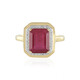 Anello in argento con Rubino del Madagascar