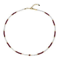 Collana in argento con Rubino del Madagascar