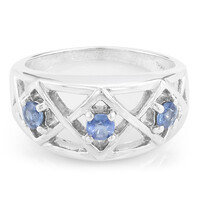 Anello in argento con Zaffiro di Laos