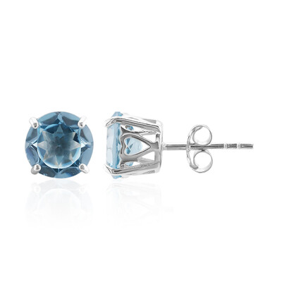 Orecchini in argento con Topazio Blu Cielo
