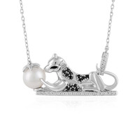 Collana in argento con Perla d'Acqua Dolce Bianca