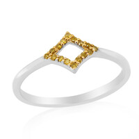 Anello in argento con Diamante Giallo I3