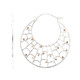 Orecchini placcati in platino con Diamante Fancy
