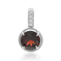 Ciondolo in argento con Granato Mozambico