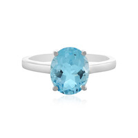 Anello in argento con Topazio Blu Cielo