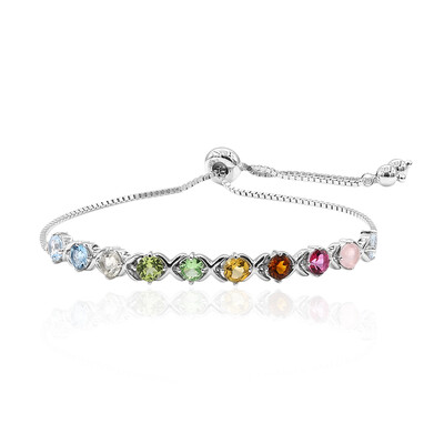 Bracciale in argento con Topazio Blu Cielo