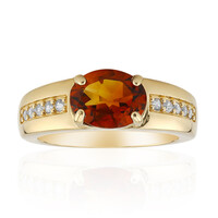 Anello in argento con Citrino Madeira