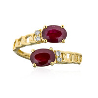 Anello in oro con Rubino Mozambico (CIRARI)