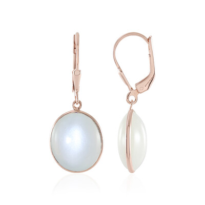 Orecchini in argento con Pietra di Luna Bianca (KM by Juwelo)
