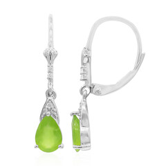 Orecchini in argento con Opale Verde Brasiliano