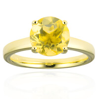 Anello in argento con Fluorite Gialla