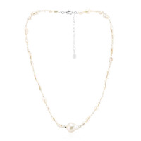 Collana in argento con Perla di Acqua Dolce (TPC)
