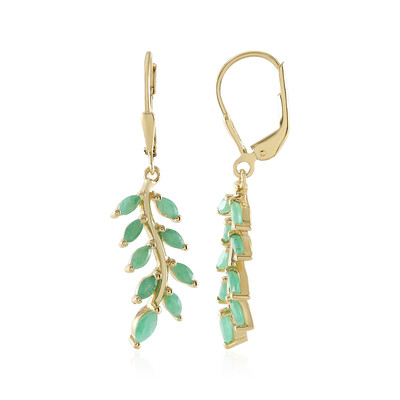 Orecchini in argento con Smeraldo Socoto