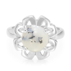 Anello in argento con Agata Dendritica