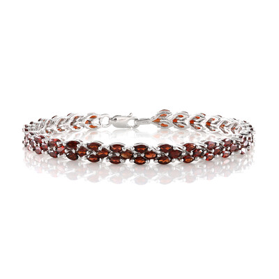 Bracciale in argento con Granato Mozambico