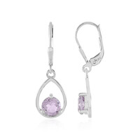 Orecchini in argento con Ametista Rose de France