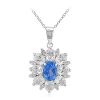 Collana in argento con Topazio Blu Indaco