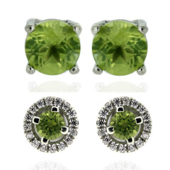 Set orecchini in argento con Peridoto