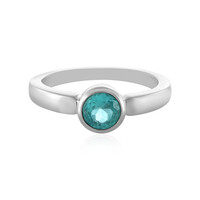Anello in argento con Apatite Blu