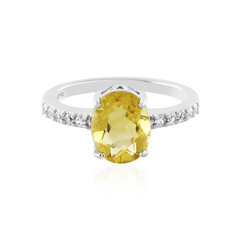 Anello in argento con Fluorite Gialla