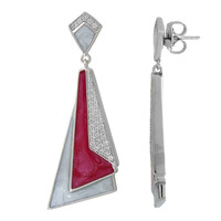 Orecchini in argento con Zircone (Memories by Vincent)