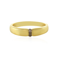 Anello in argento con Diamante Champagne I4