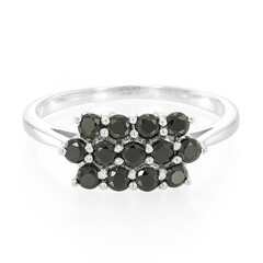 Anello in argento con Spinello Nero