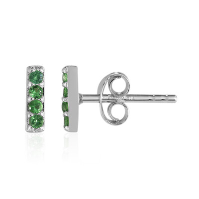 Orecchini in argento con Tsavorite