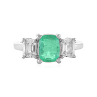 Anello in argento con Smeraldo Russo