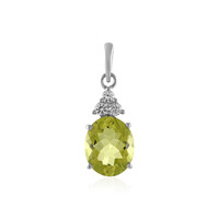 Ciondolo in argento con Quarzo Limone