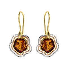 Orecchini in argento con Ambra Baltica