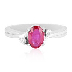 Anello in argento con Rubino del Madagascar