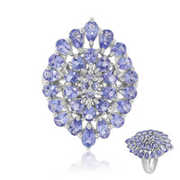 Anello in argento con Tanzanite