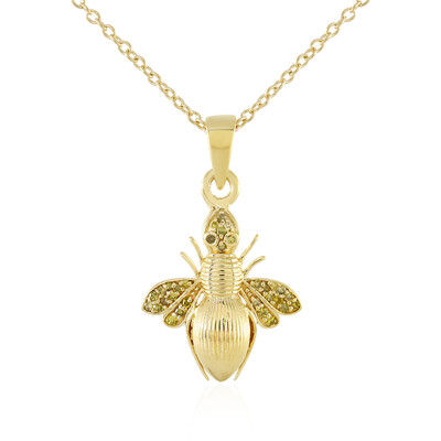 Collana in argento con Diamante Giallo I3