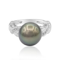Anello in argento con Perla Tahitiana (TPC)