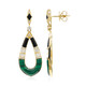 Orecchini in oro con Malachite (CIRARI)