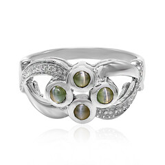 Anello in argento con Alessandrite Occhio di Gatto