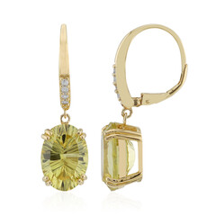 Orecchini in argento con Citrino Limone