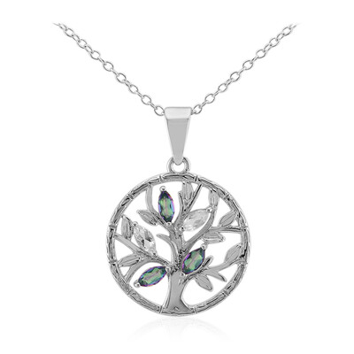 Collana in argento con Quarzo Mistico