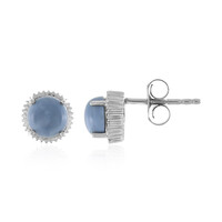 Orecchini in argento con Opale Blu