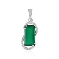 Ciondolo in argento con Onice Verde