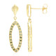 Orecchini placcati in oro con Diamante Fancy